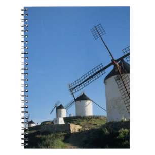 Caderno Espiral Consuegra, La Mancha, Espanha, moinhos de vento 2