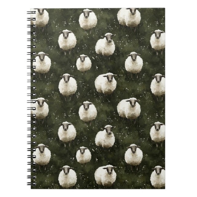 Caderno Espiral Contando Ovelhas (Frente)