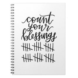 Caderno Espiral conte com seu diário de bênçãos