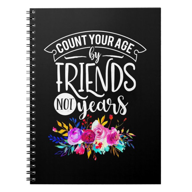 Caderno Espiral Conte Sua Idade Por Amigos (Frente)