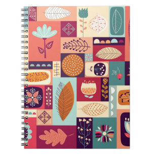 Caderno Espiral Contexto decorativo automático