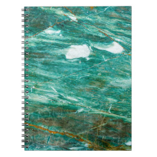 Caderno Espiral Contexto verde ou Emerald Marble