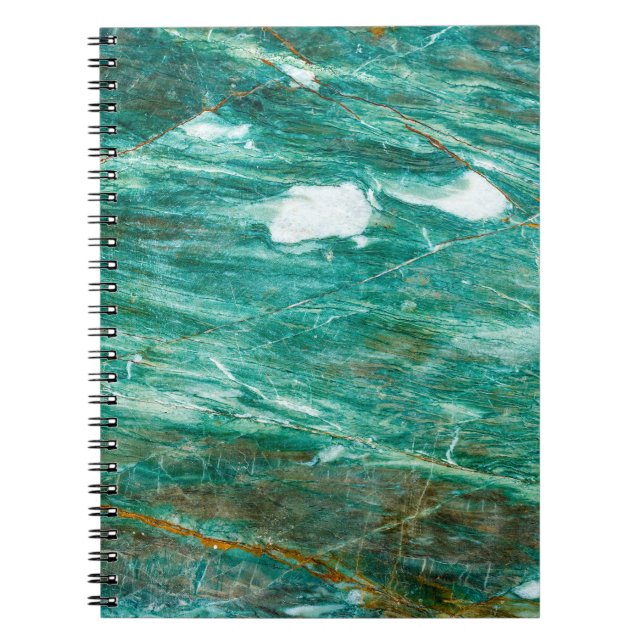 Caderno Espiral Contexto verde ou Emerald Marble (Frente)