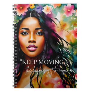 Caderno Espiral Continuar Movendo Cota de Incentivo à Mulher Melan