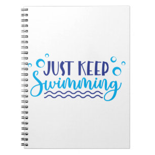 Caderno Espiral Continue nadando