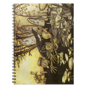 Caderno Espiral Conto de Fadas Vintage, Grupo de Trabalhadores por