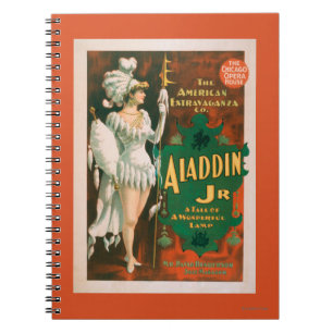 Caderno Espiral Conto do Jr. de Aladdin de um teatro maravilhoso 2