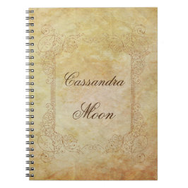 Caderno Espiral Contorno de Fadas Delicadas Personalizadas