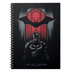 Caderno Espiral Contorno do Painel da Janela Batman