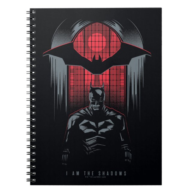 Caderno Espiral Contorno do Painel da Janela Batman (Frente)