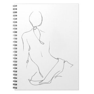Caderno Espiral Contorno Gestural