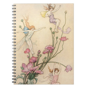 Caderno Espiral Contos De Fada Vintage, Três Espíritos Cheios De
