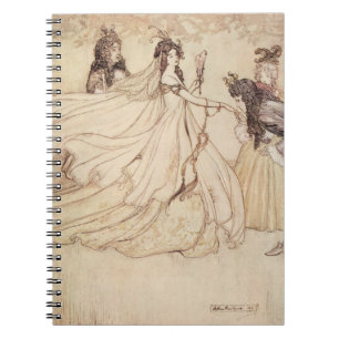 Caderno Espiral Contos de Fadas Vintage, Cinderela por Arthur Rack