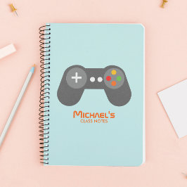 Caderno Espiral Controlador de Jogo de Vídeo Retroativo