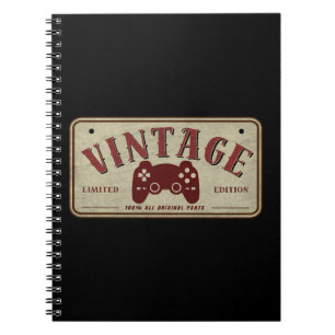 Caderno Espiral Controle Vintage Edição Limitada Peças Originais