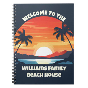 Caderno Espiral Convidado da Casa de Praia de Palmeiras Sunrise Pe