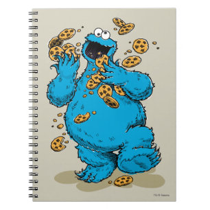 Caderno Espiral Cookie Monster Crazy Cookies
