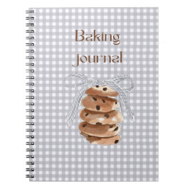 Caderno Espiral Cookie Recipe Notebook for Home Bakers.