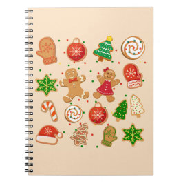 Caderno Espiral Cookies de Natal