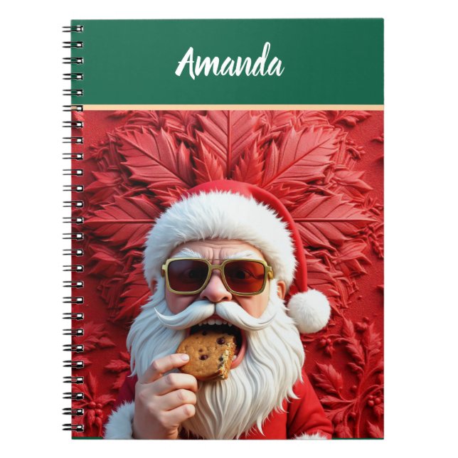 Caderno Espiral Cool Santa Claus (Frente)