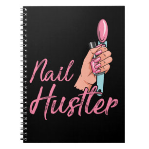 Caderno Espiral Cooperante de Manicura de Empregado Engraçado, T