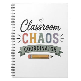 Caderno Espiral Coordenador de Caos na Sala de Aula Professor Dive