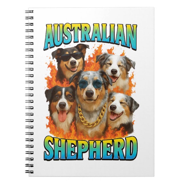 Caderno Espiral Cópia do Australian Shepherd (Frente)