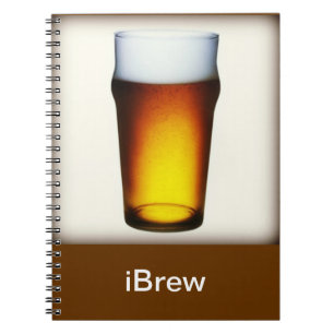 Caderno Espiral Copo de Cerveja iBrew