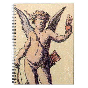 Caderno Espiral Copo de São Valentim Cupido Amarrado, Carta de Tar