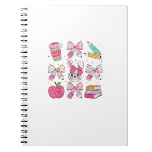 Caderno Espiral Coquete Coelhinho Divertido Laço Professor de Coel