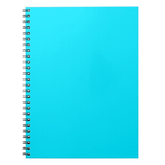 Caderno Espiral Cor Azul Turquesa Sky Personalize Isto! (Frente)