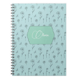 Caderno Espiral Cor da Casa Floral