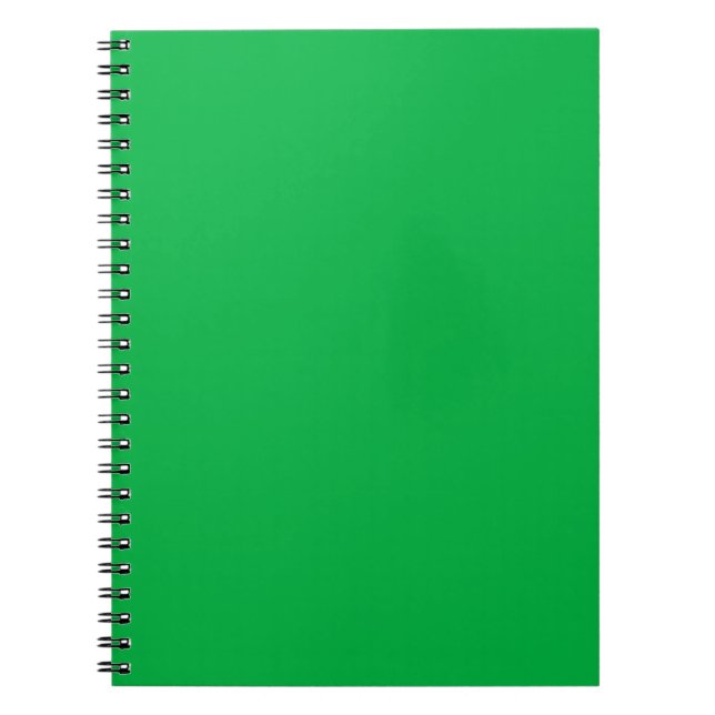 Caderno Espiral Cor da chave croma verde (Frente)