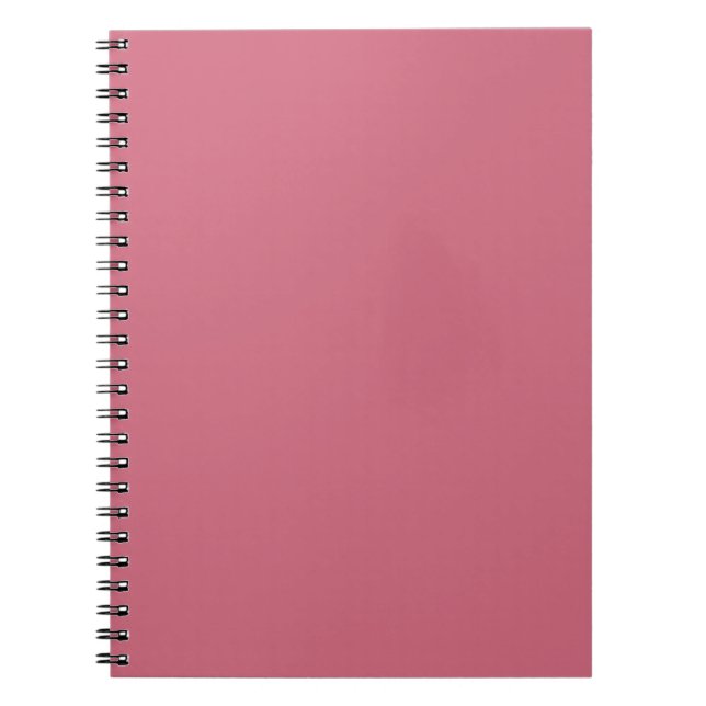 Caderno Espiral Cor da Tendência - Notebook Rosa Suave (Frente)