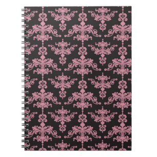 Caderno Espiral Cor damasco 5