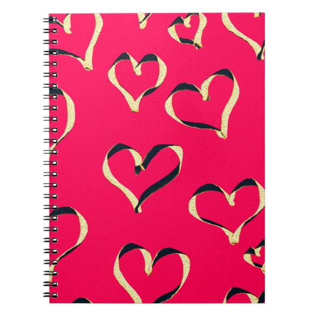 Caderno Espiral cor de fundo oriental sem costura abstrato (Frente)
