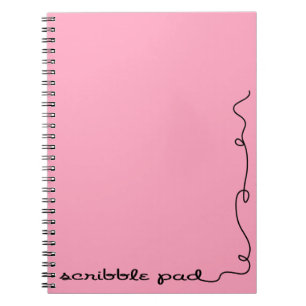 Caderno Espiral Cor-de-rosa com tinta digital
