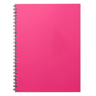 Caderno espiral cor-de-rosa de néon