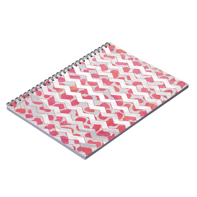 Caderno Espiral Cor-de-rosa e branco-dalmáticos (Left Side)