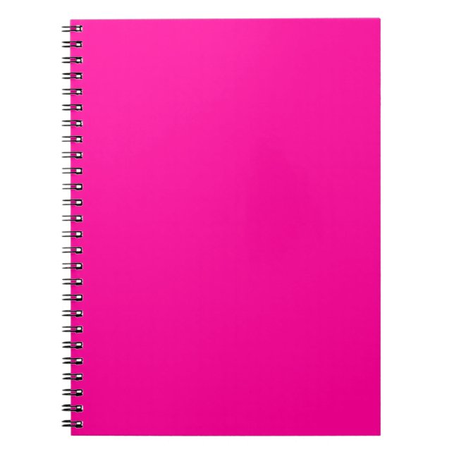 Caderno Espiral Cor-de-rosa profundo Rosa persano (Frente)