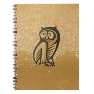 Caderno Espiral Cor do símbolo de coroa