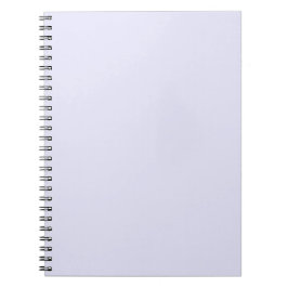 Caderno Espiral Cor Pastel Lavanda Cor Sólida Minimalista