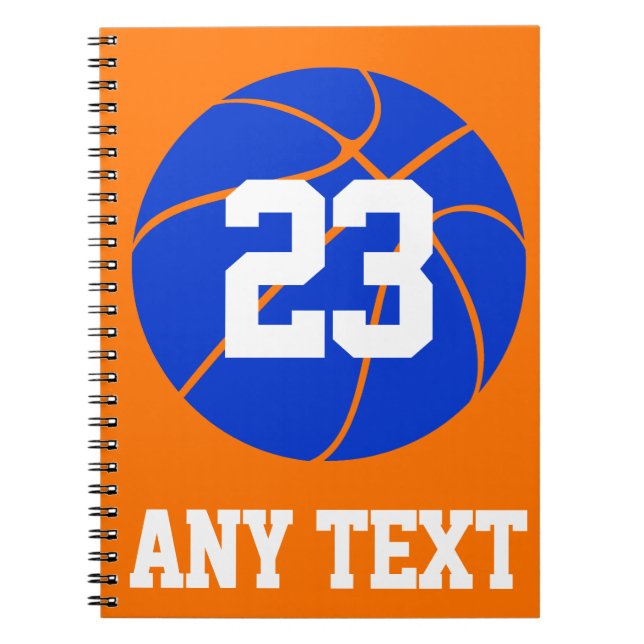 Caderno Espiral Cor Personalizada, Nome e Número Escola Azul de Ba (Frente)