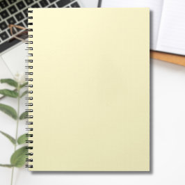 Caderno Espiral Cor Sólida Amarela-limonada | Elegante Clássico