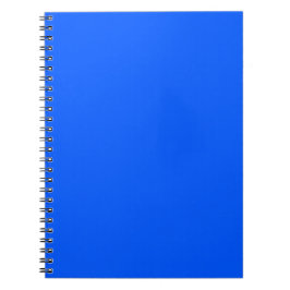 Caderno Espiral Cor Sólida Azul Neon Minimalista