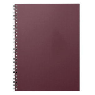 Caderno Espiral Cor Sólida da Borgonha