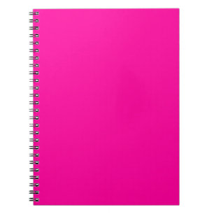 Caderno Espiral Cor Sólida Neon Rosa