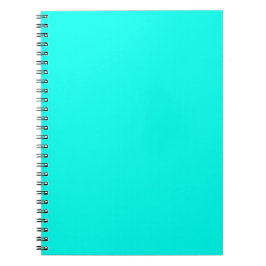 Caderno Espiral Cor Sólida Neon Turquoise | Clássico