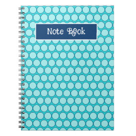 Caderno Espiral Cor Sólida Turquesa Média