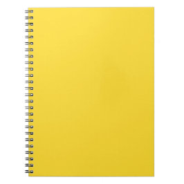 Caderno Espiral Cor Sólido Amarelo Sol | Elegante Clássico